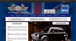 Desktop Screenshot of britishcarclassifieds.com