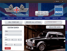 Tablet Screenshot of britishcarclassifieds.com